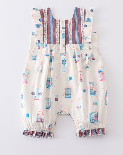 Amora Reading Print Baby Romper - Gibs+Grady