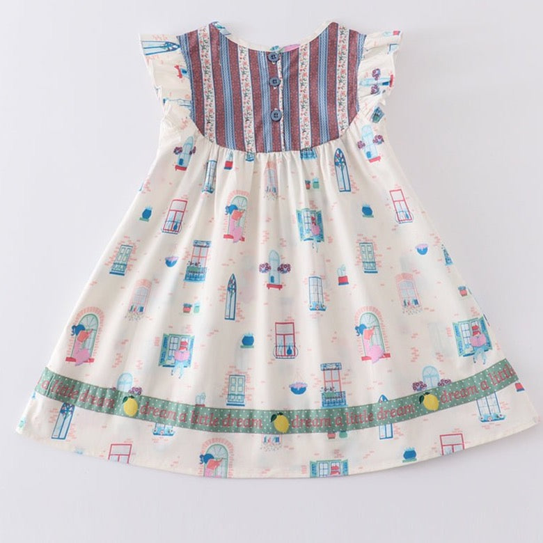 Amora Reading Ruffle Dress - Gibs+Grady