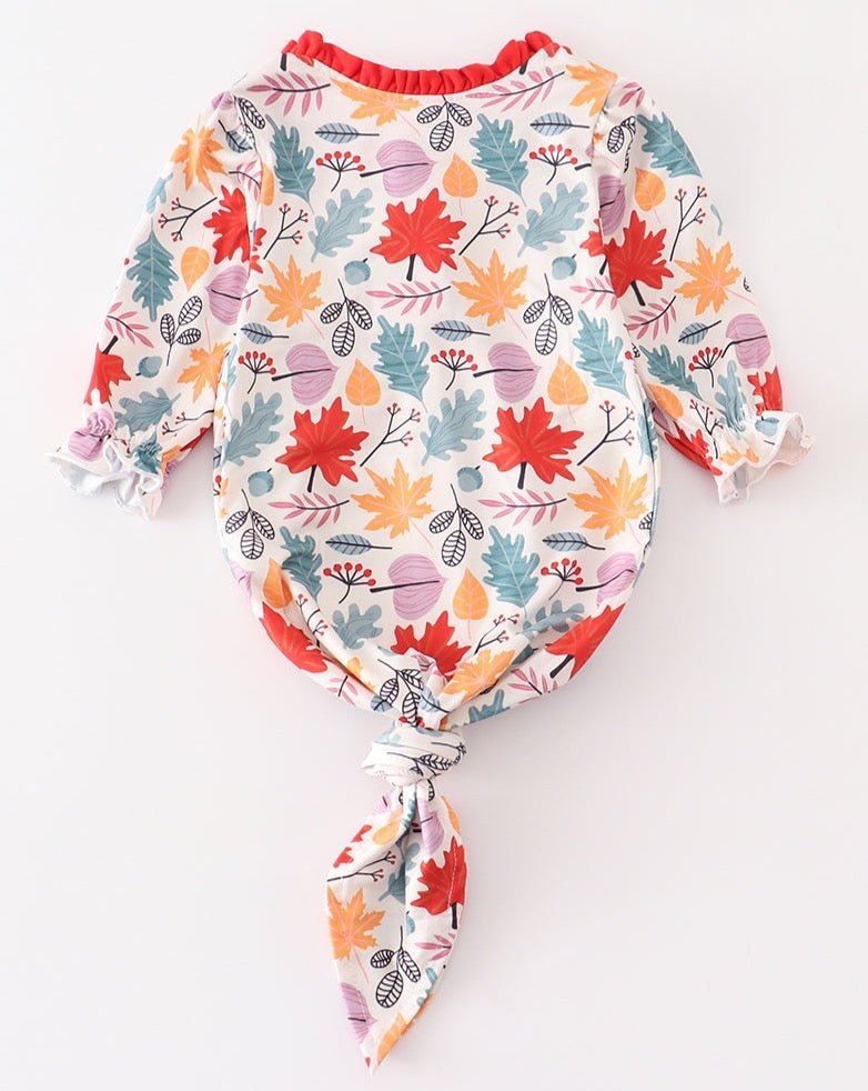 Autumn Print Baby Gown - Gibs+Grady