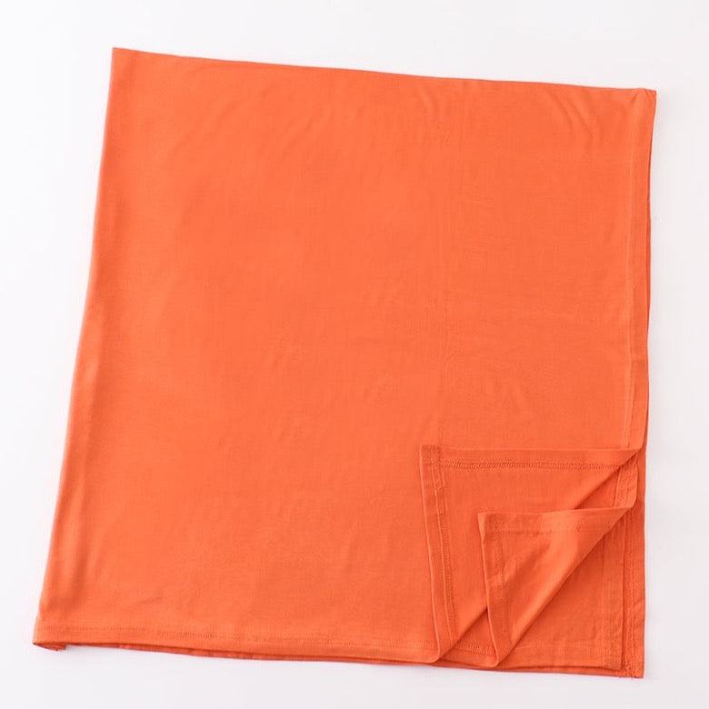 Baby Bamboo Swaddle Blanket - Orange - Gibs+Grady