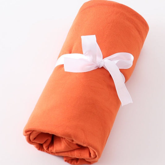 Baby Bamboo Swaddle Blanket - Orange - Gibs+Grady