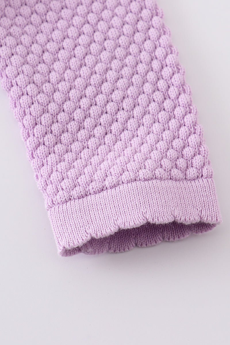 Baby Button Sweater - Lilac - Gibs+Grady