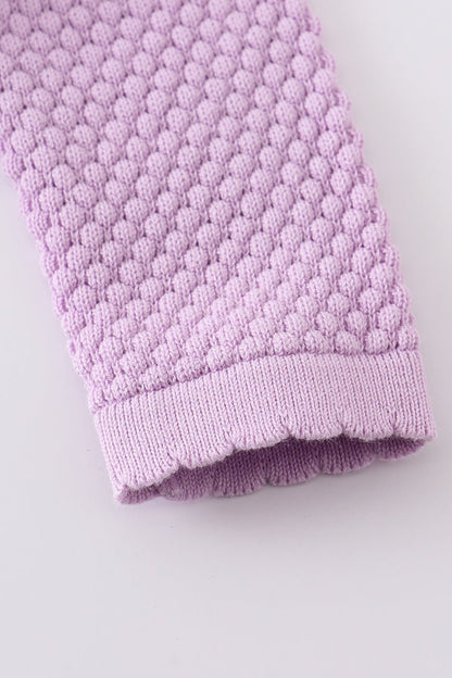 Baby Button Sweater - Lilac - Gibs+Grady