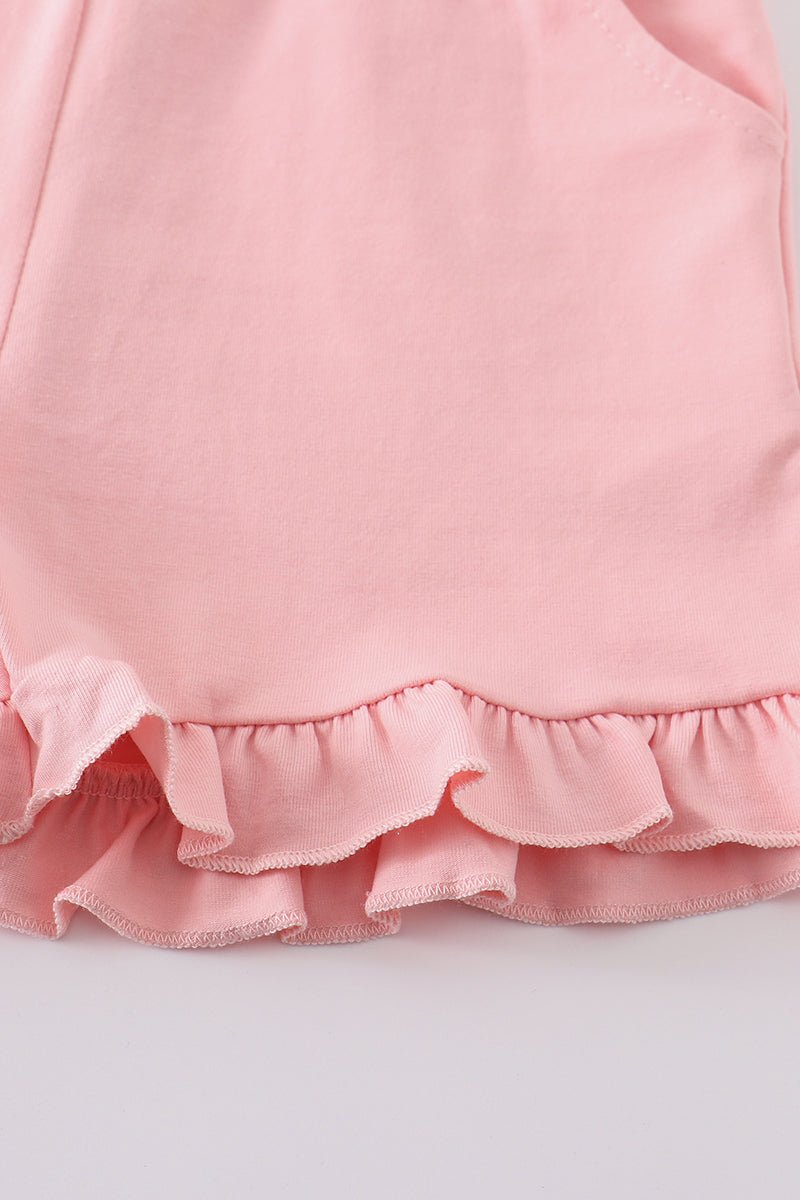 Basic Ruffle Shorts - Pink - Gibs+Grady