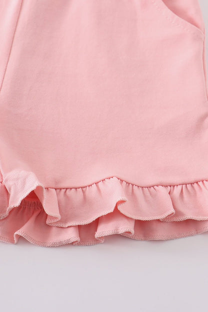 Basic Ruffle Shorts - Pink - Gibs+Grady