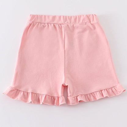 Basic Ruffle Shorts - Pink - Gibs+Grady