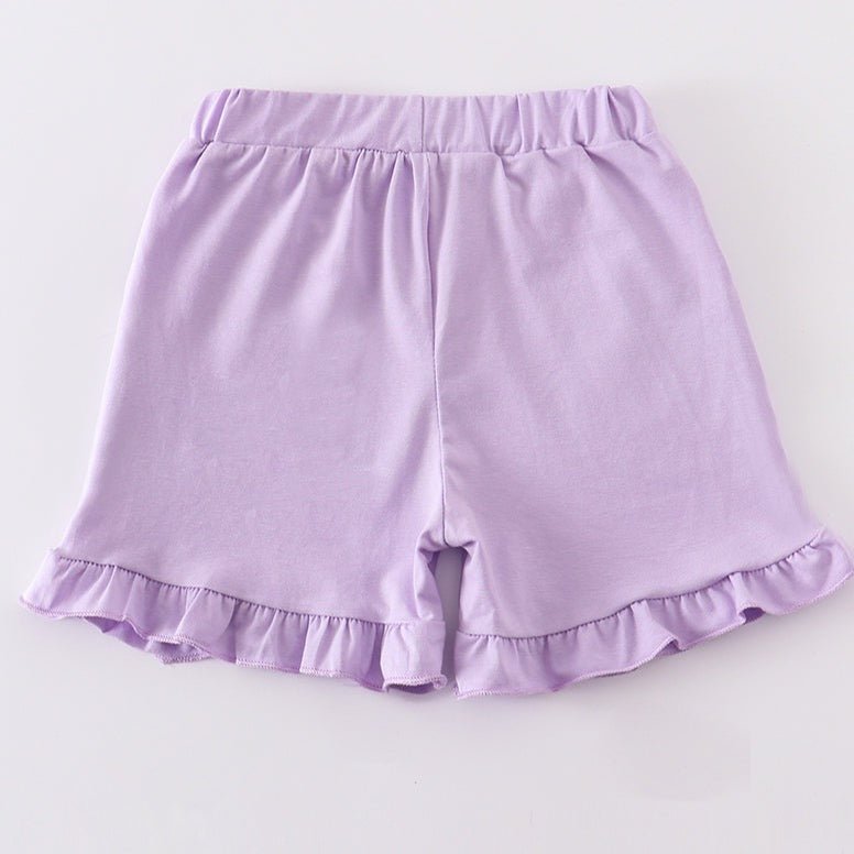 Basic Ruffle Shorts - Purple - Gibs+Grady