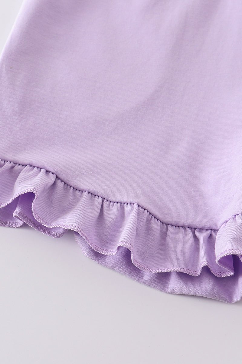 Basic Ruffle Shorts - Purple - Gibs+Grady