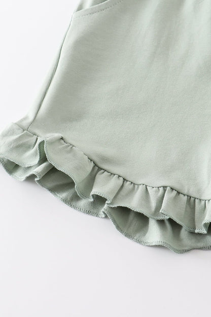 Basic Ruffle Shorts - Sage - Gibs+Grady