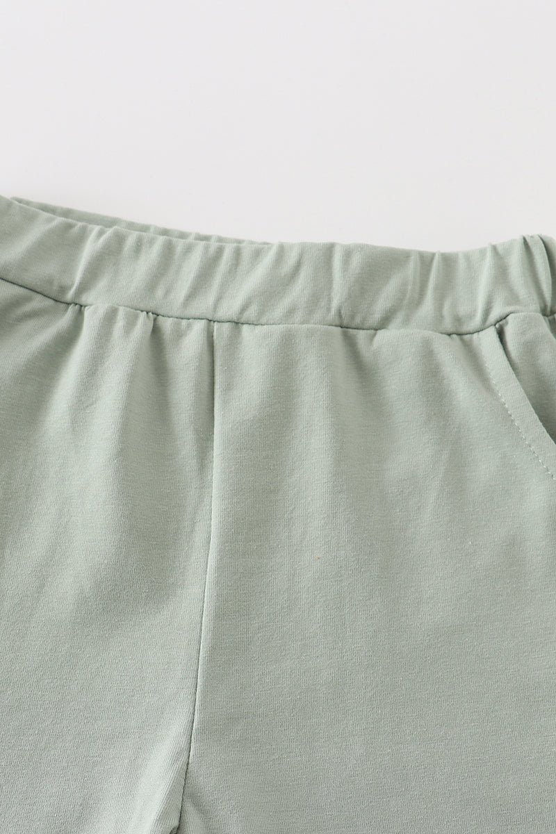 Basic Ruffle Shorts - Sage - Gibs+Grady