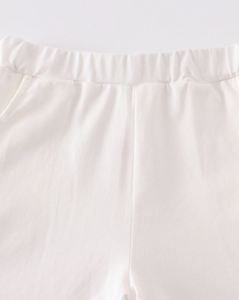 Basic Ruffle Shorts - White - Gibs+Grady