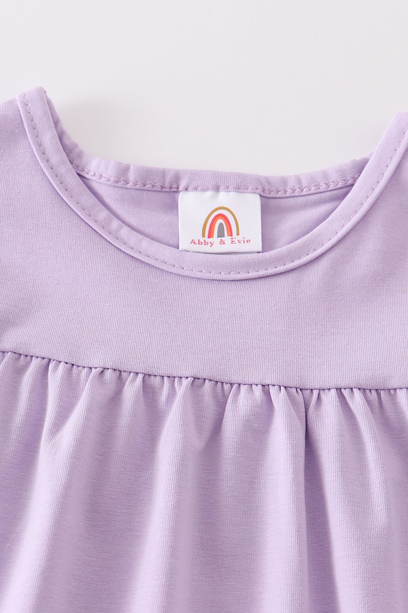 Basic Ruffle Top - Purple - Gibs+Grady