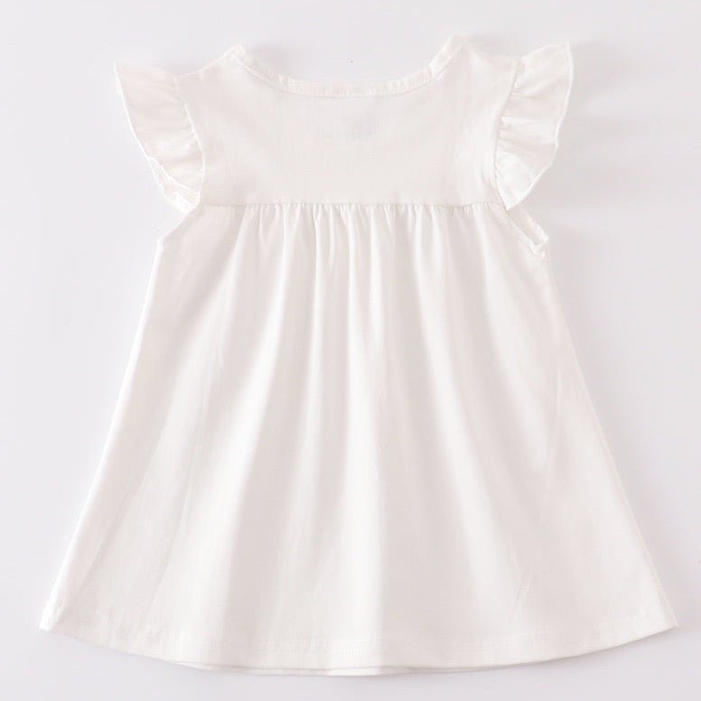 Basic Ruffle Top - White - Gibs+Grady