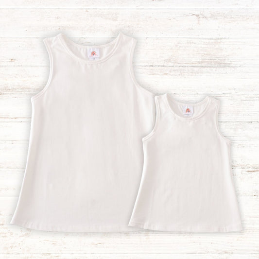 Basic Tank - Adult|Kids - White - Gibs+Grady