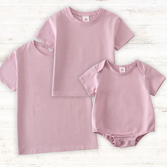 Basic Tee - Adult|Kids|Baby - Mauve - Gibs+Grady