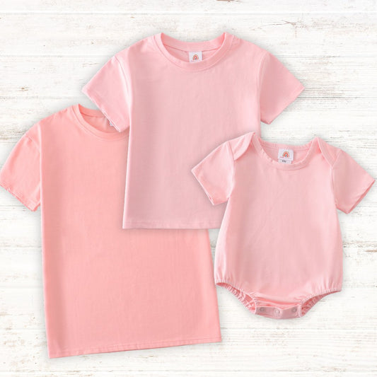 Basic Tee - Adult|Kids|Baby - Pink - Gibs+Grady