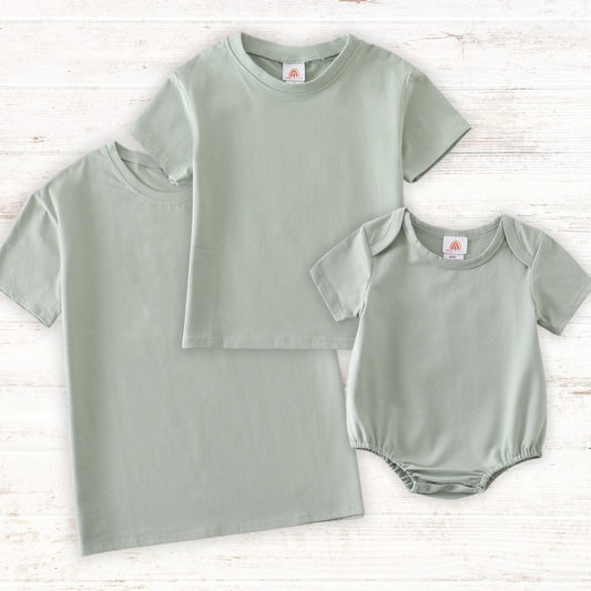 Basic Tee - Adult|Kids|Baby - Sage - Gibs+Grady