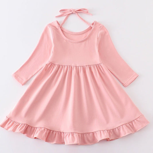 Bella Ruffle Dress - Pink - Gibs+Grady