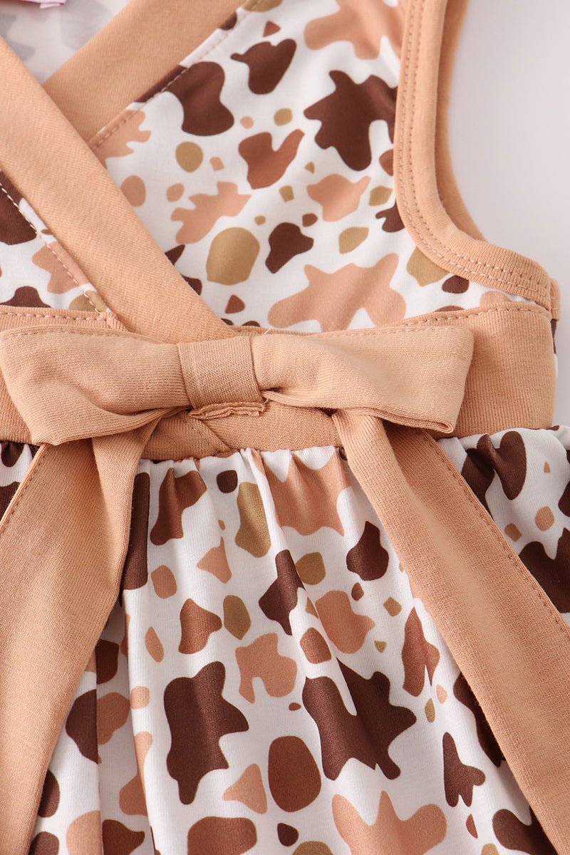 Brown Cow Print Dress - Gibs+Grady