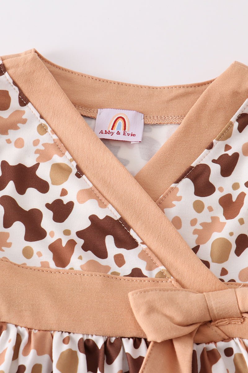 Brown Cow Print Dress - Gibs+Grady