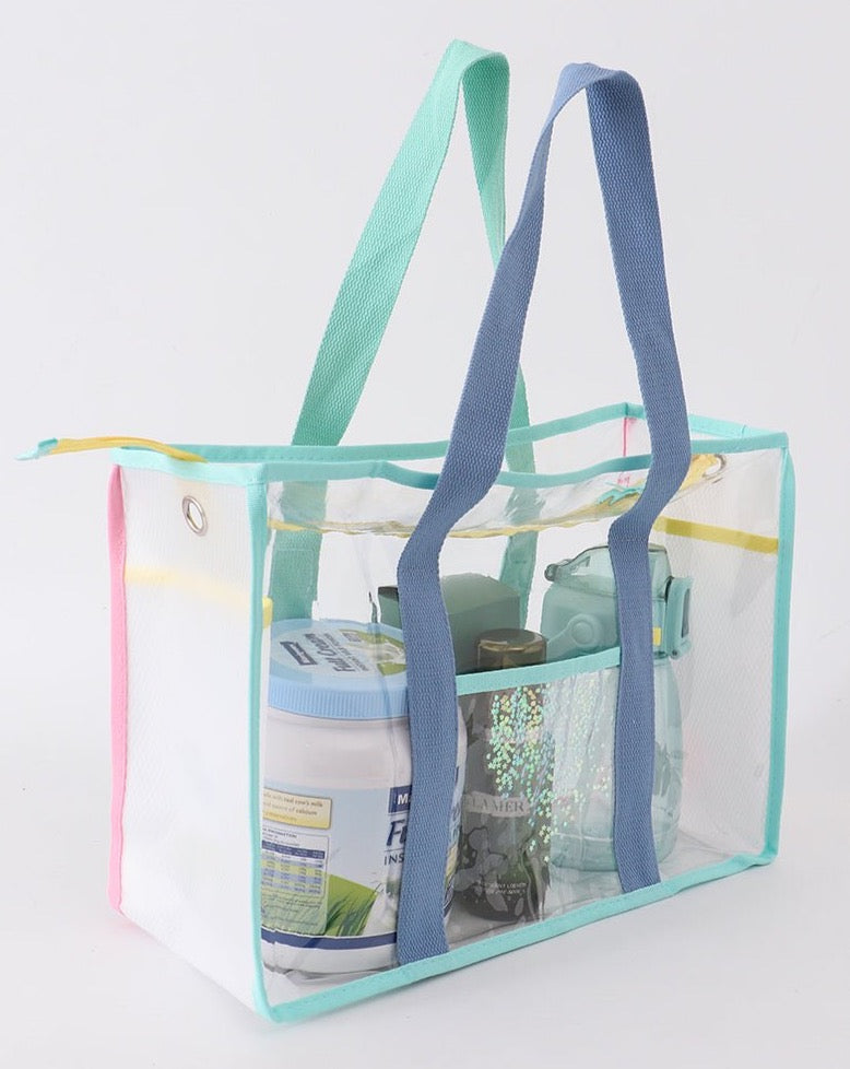 Clear Waterproof Beach Travel Bag - Blue - Gibs+Grady