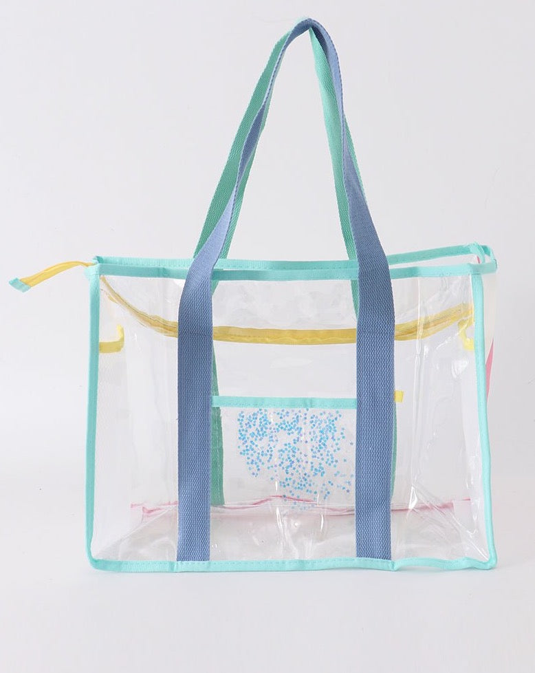 Clear Waterproof Beach Travel Bag - Blue - Gibs+Grady