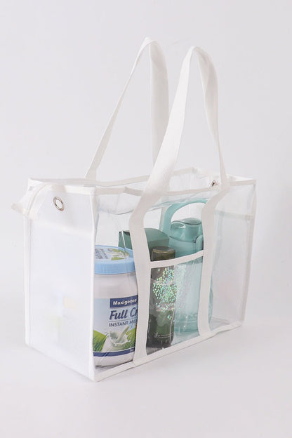 Clear Waterproof Beach Travel Bag - White - Gibs+Grady