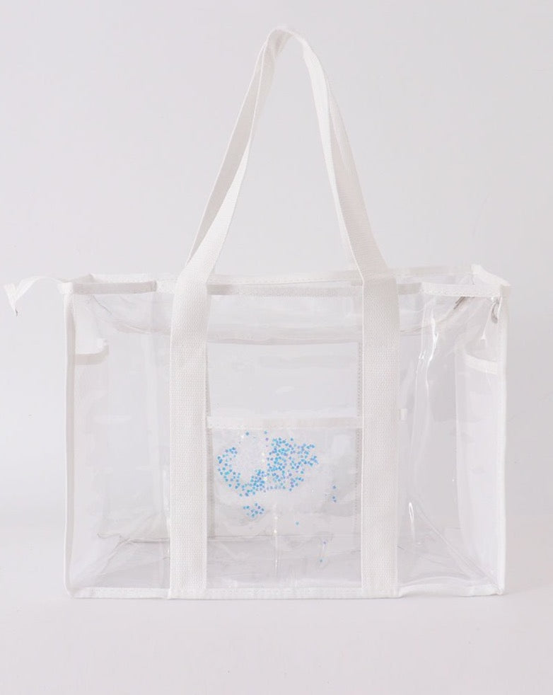 Clear Waterproof Beach Travel Bag - White - Gibs+Grady