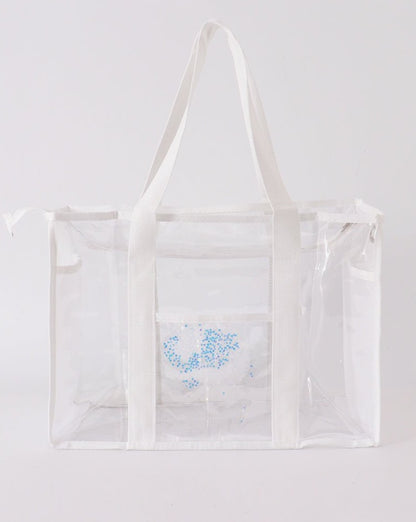 Clear Waterproof Beach Travel Bag - White - Gibs+Grady