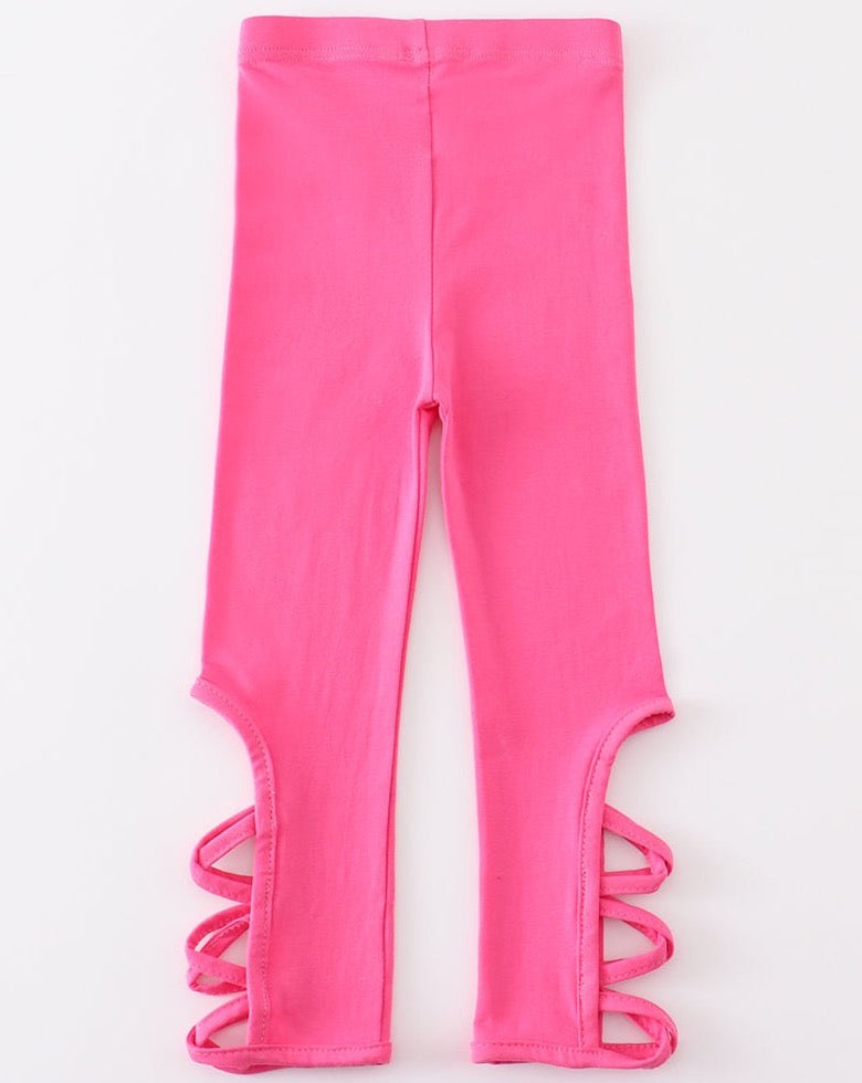 Criss Cross Leggings - Barbie Pink - Gibs+Grady