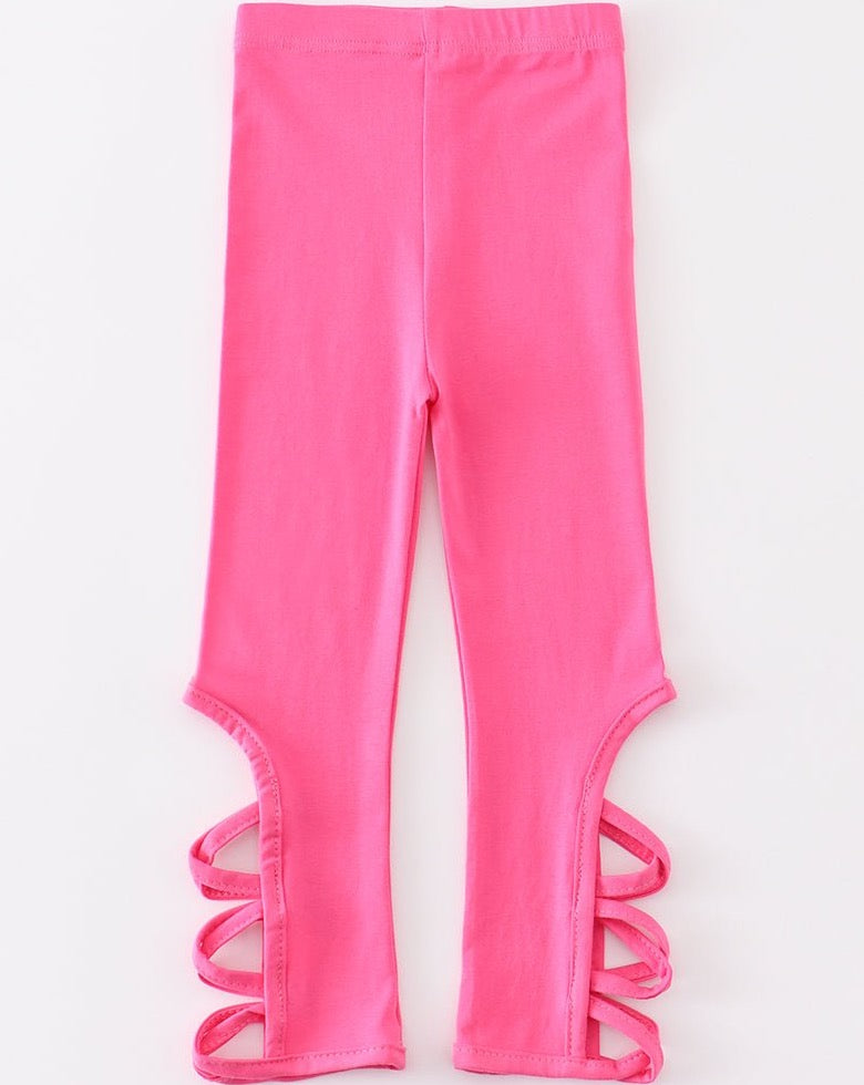 Criss Cross Leggings - Barbie Pink - Gibs+Grady