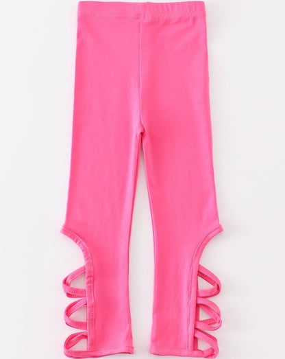 Criss Cross Leggings - Barbie Pink - Gibs+Grady