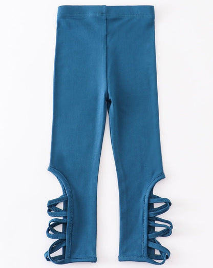 Criss Cross Leggings - Blue - Gibs+Grady