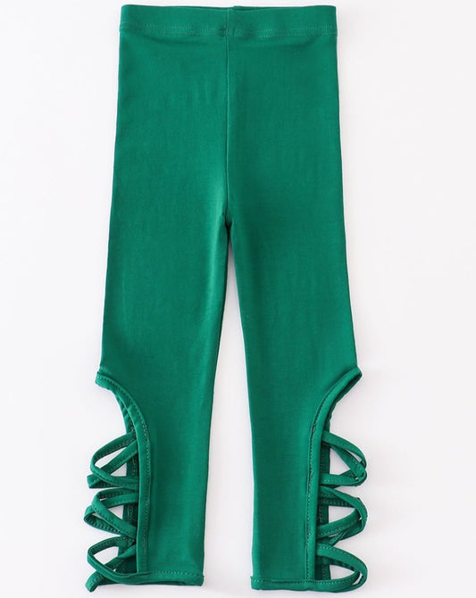 Criss Cross Leggings - Green - Gibs+Grady