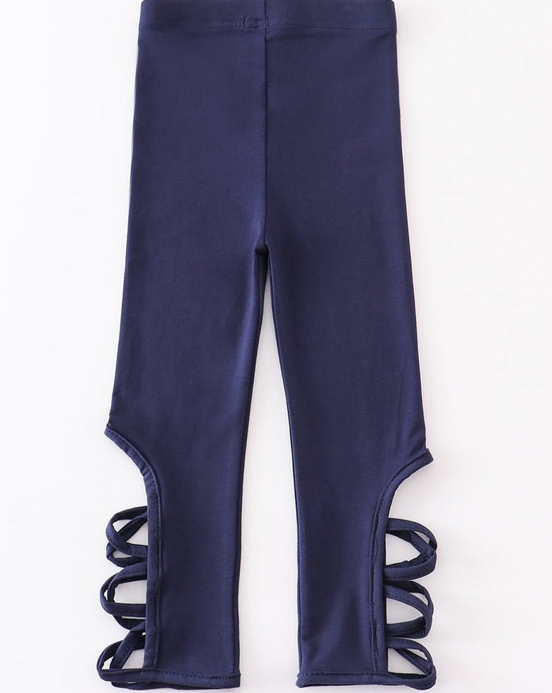 Criss Cross Leggings - Navy - Gibs+Grady