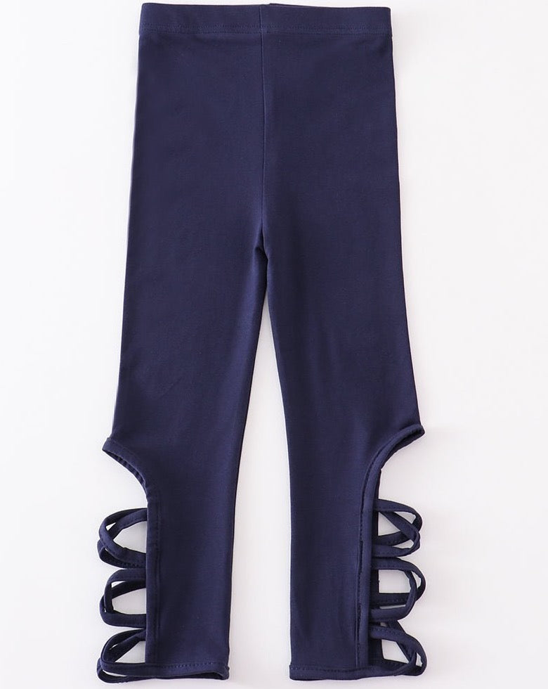 Criss Cross Leggings - Navy - Gibs+Grady