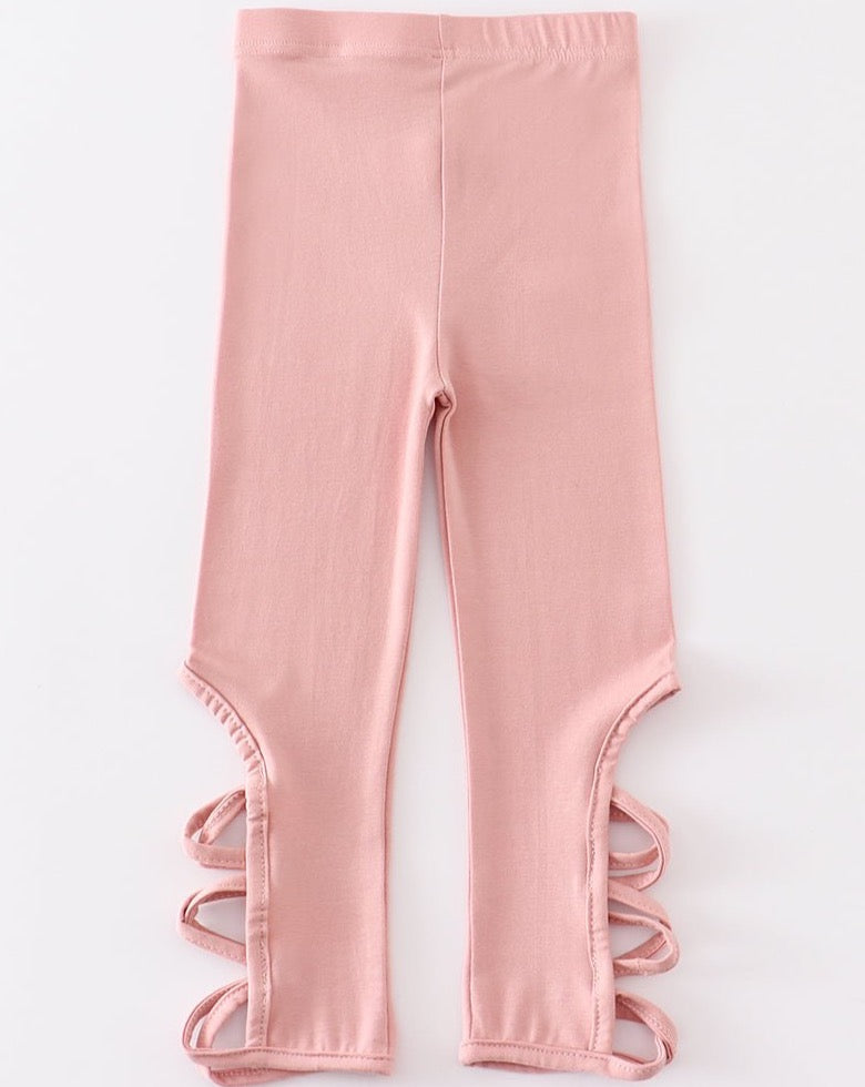 Criss Cross Leggings - Pink - Gibs+Grady