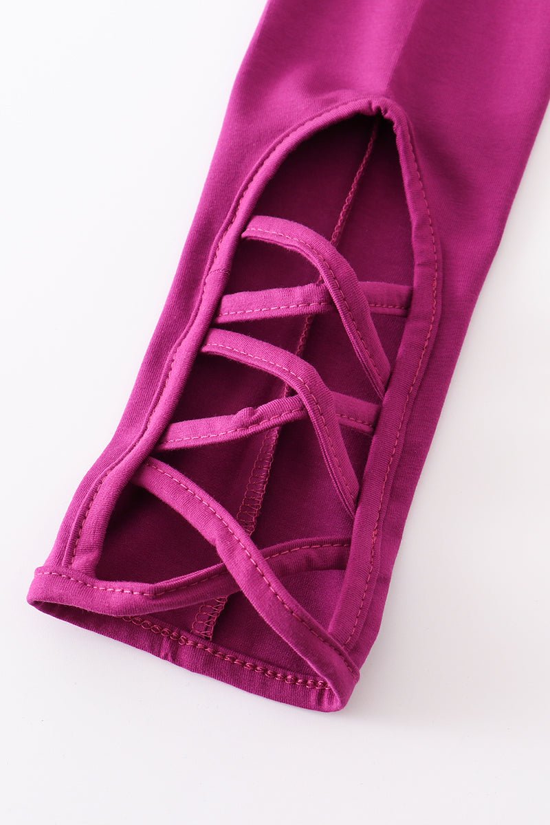 Criss Cross Leggings - Purple - Gibs+Grady