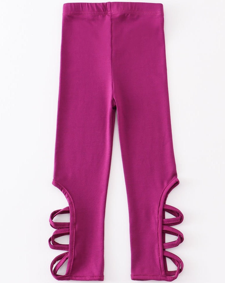 Criss Cross Leggings - Purple - Gibs+Grady