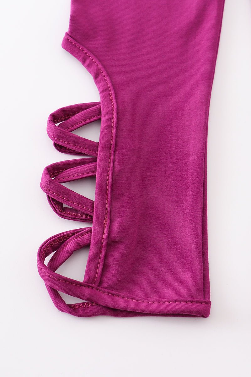 Criss Cross Leggings - Purple - Gibs+Grady