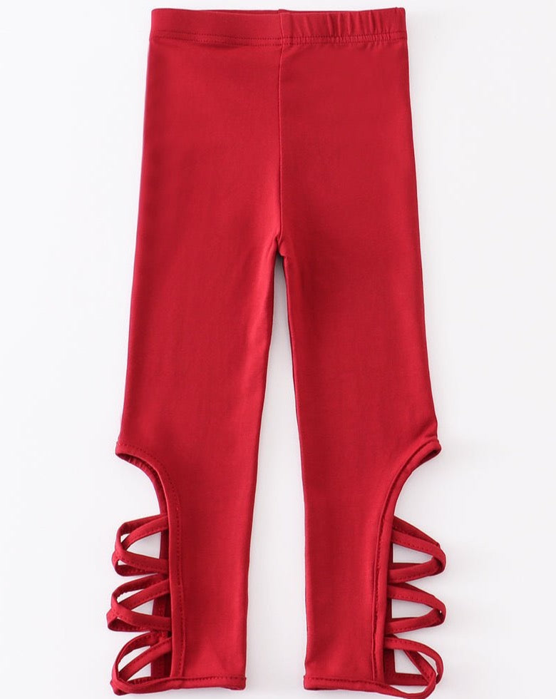 Criss Cross Leggings - Ruby - Gibs+Grady