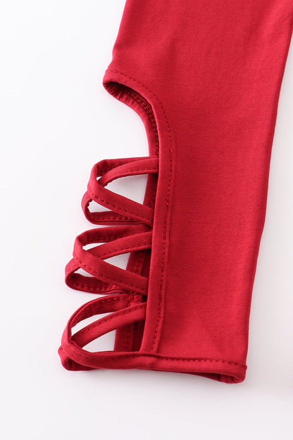 Criss Cross Leggings - Ruby - Gibs+Grady