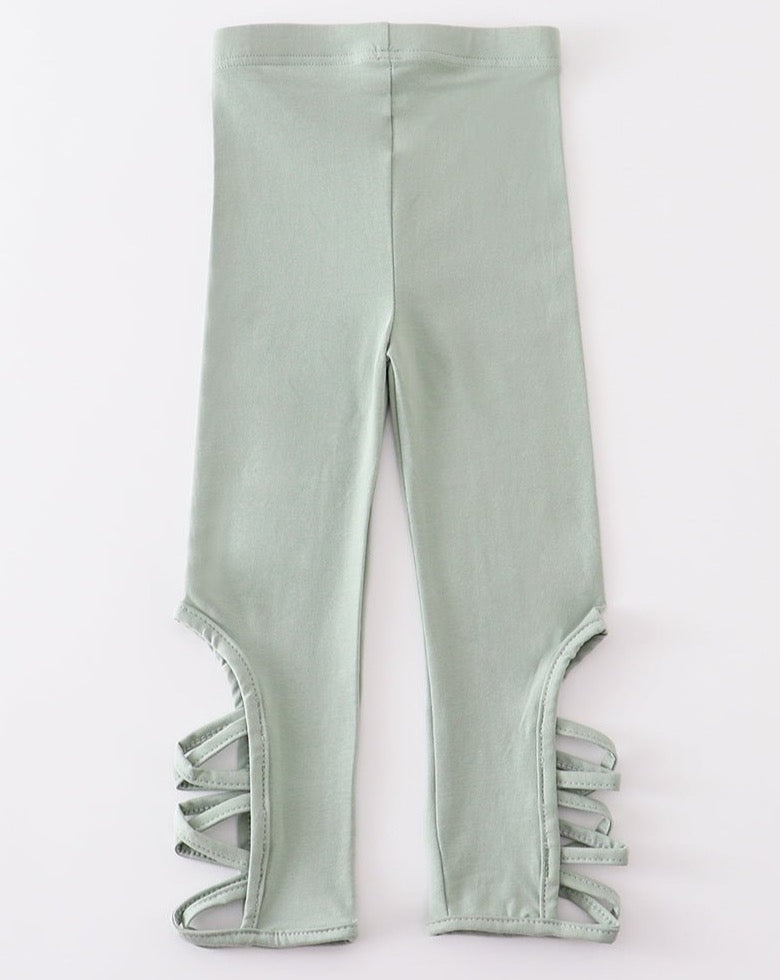 Criss Cross Leggings - Sage - Gibs+Grady