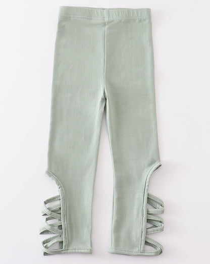 Criss Cross Leggings - Sage - Gibs+Grady