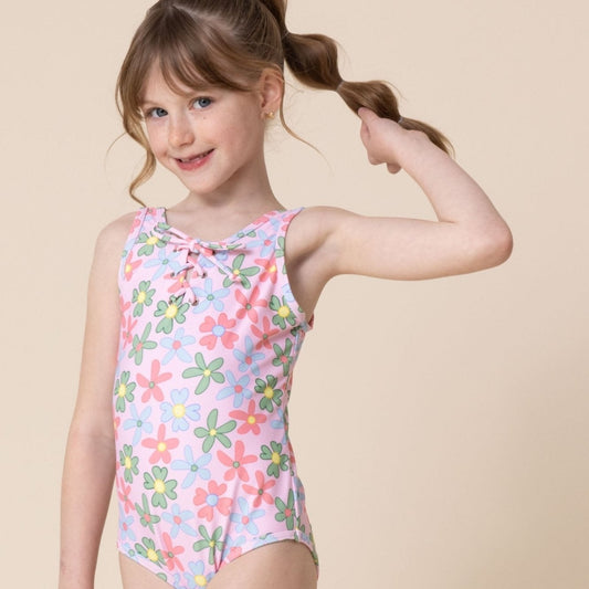 Floral Print One Piece Girl Swimsuit - Gibs+Grady