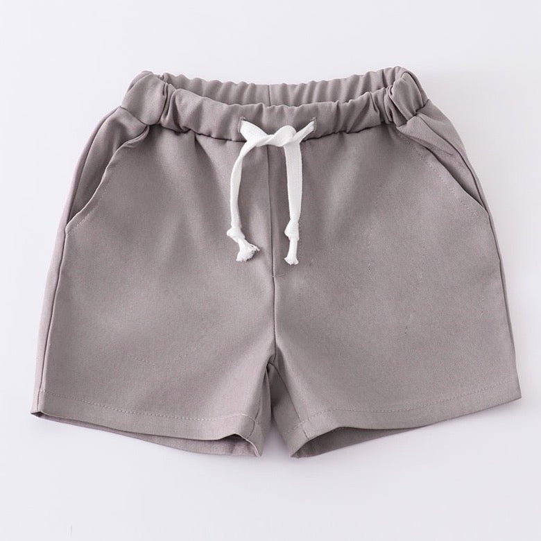 Gibson Chino Pocket Shorts - Grey - Gibs+Grady