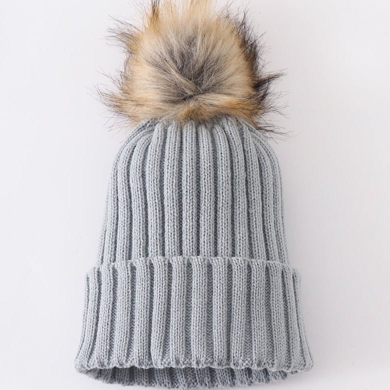 Knit Pom Pom Beanie - Sage - Gibs+Grady