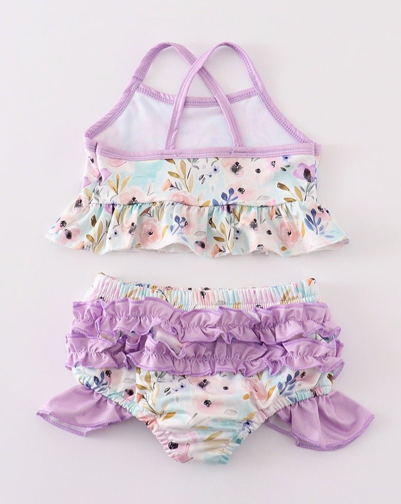 Lavender Floral 2pc Swimsuit - Gibs+Grady