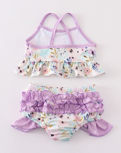 Lavender Floral 2pc Swimsuit - Gibs+Grady