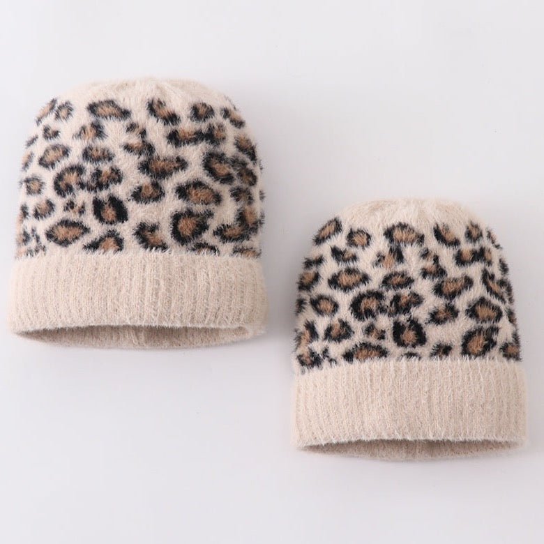 Leopard Beanie - Beige - Gibs+Grady